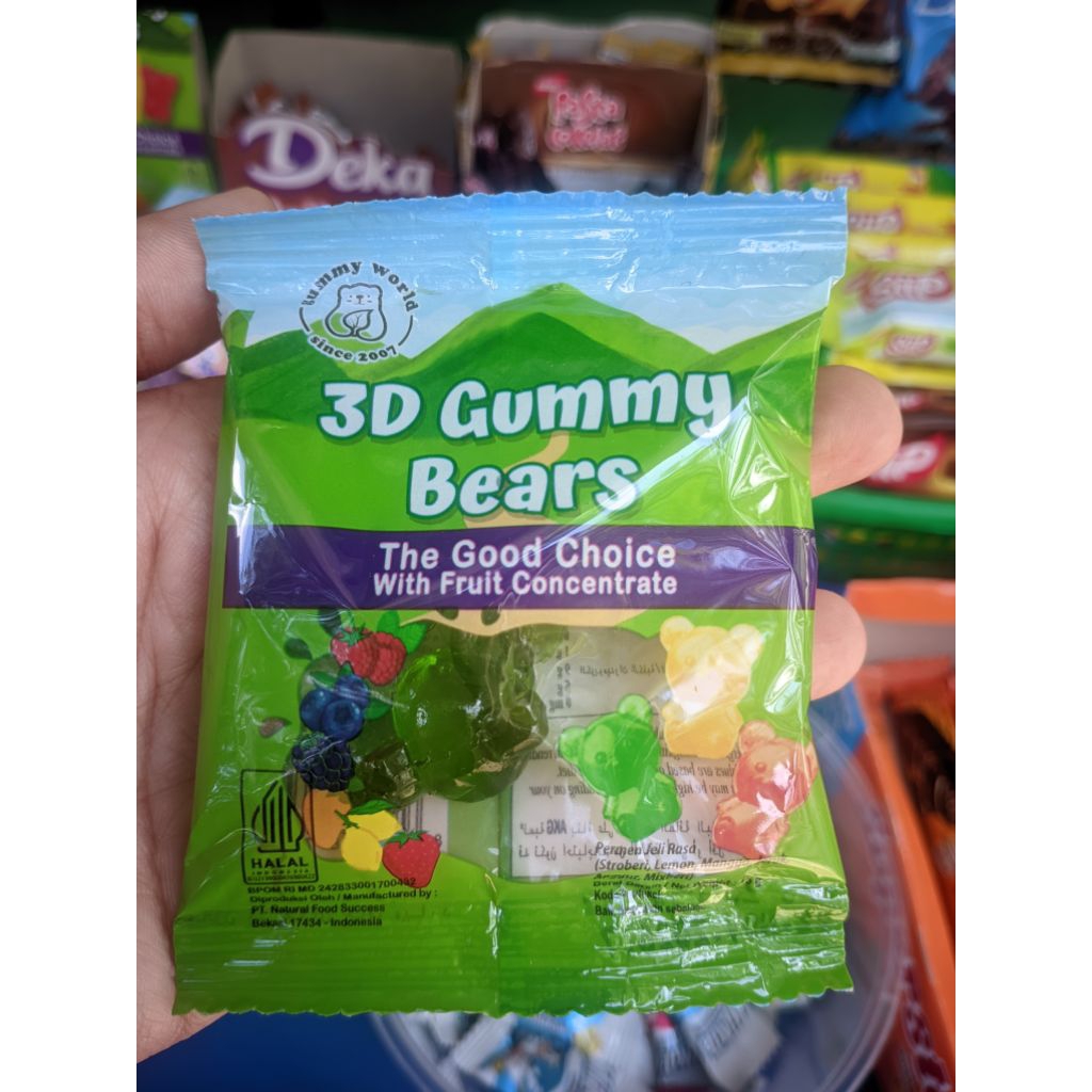 

Snack Murah 3D Gummy Bears