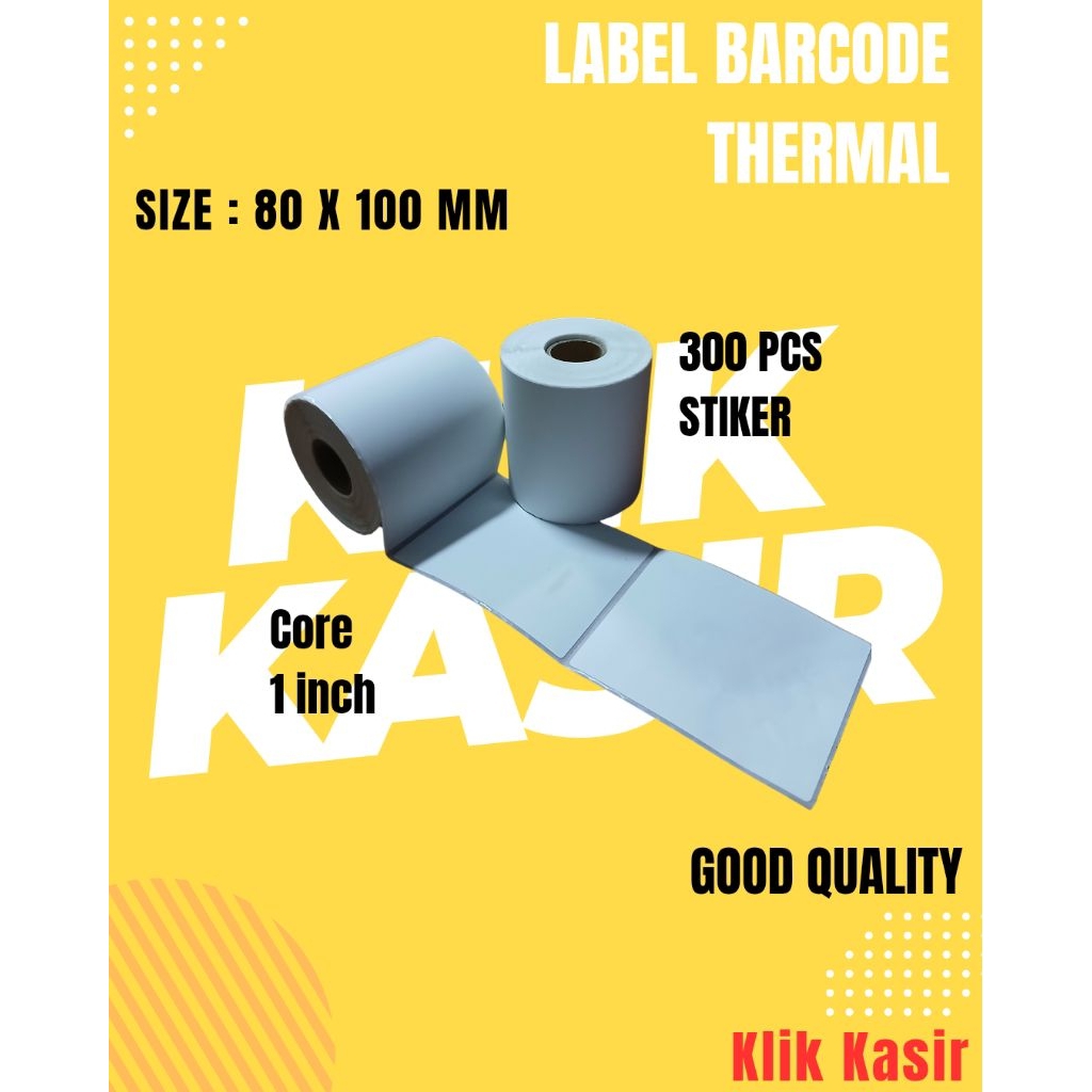 

Label Stricker barcode Thermal uk.80 x 100 / Sticker barcode / Label harga