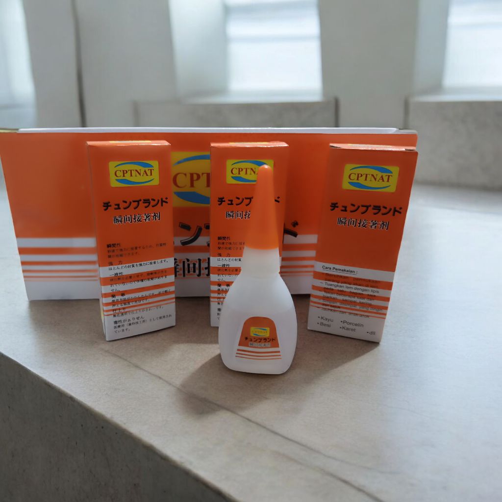 

Lem Korea CPTNAT Super Kuat | Lem Serbaguna Plastik Kayu Besi Kaca Keramik Mika