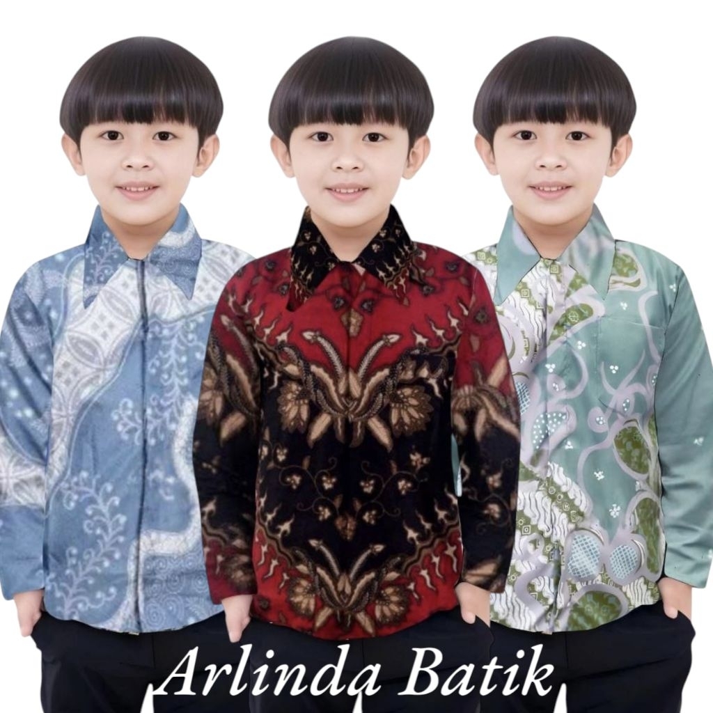 KEMEJA BATIK ANAK LAKI LAKI//BAJU BATIK ANAK LAKI LAKI//KEMEJA BATIK ANAK