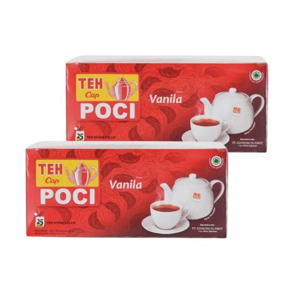 teh poci vanila celup 25 sachet