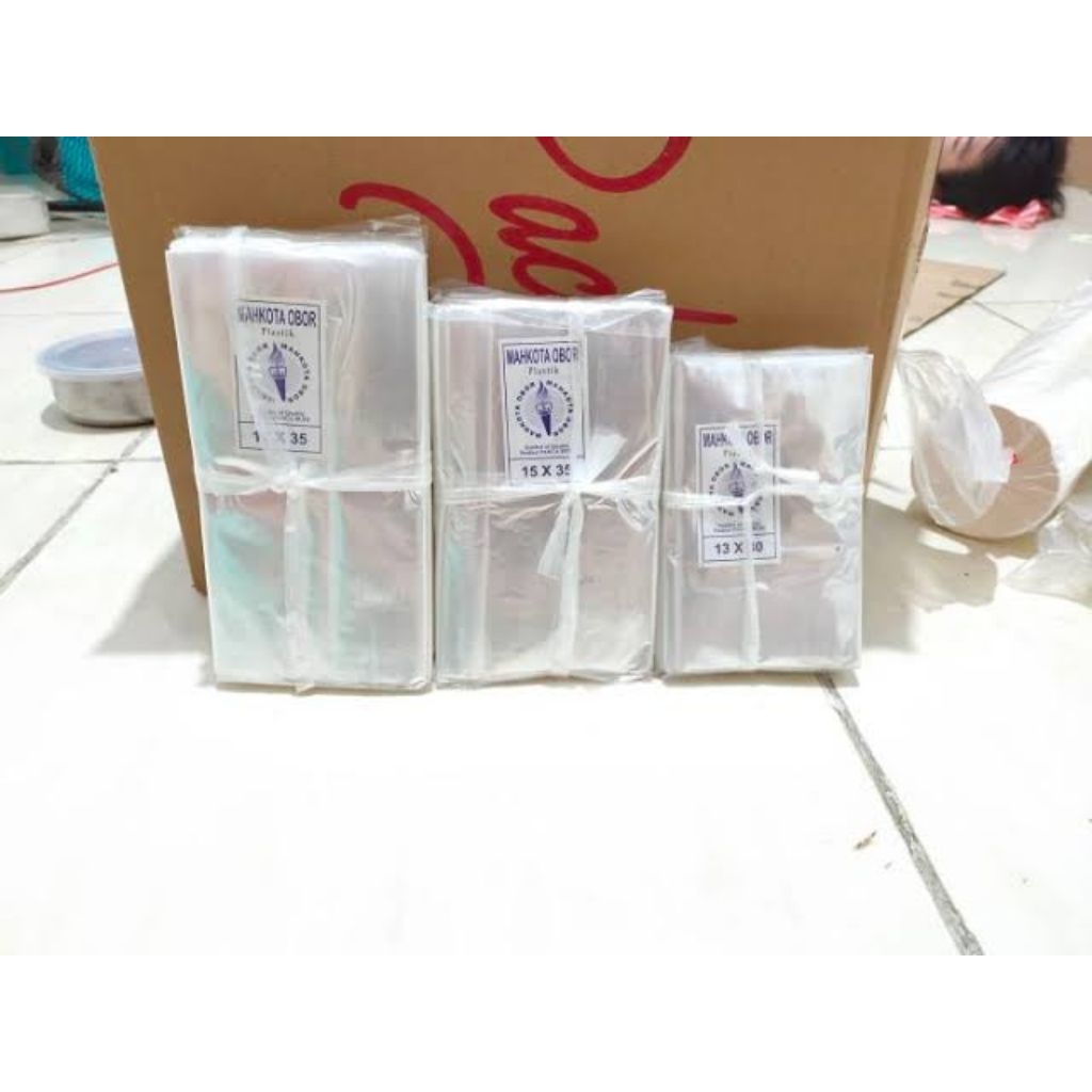 plastik tahu pp tipis 10x30 / 13x35 / 13x30 / 15x35 / 17x35