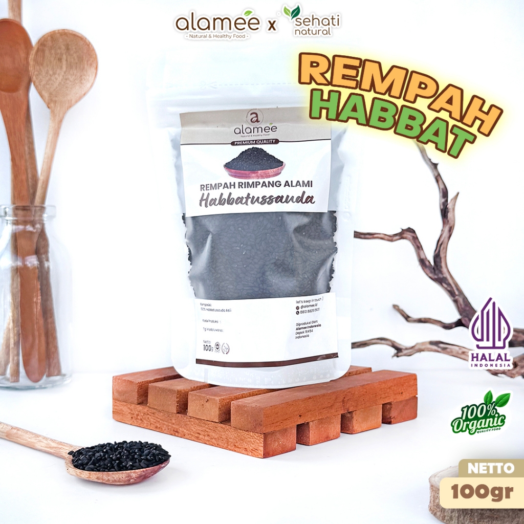 

ALAMEE Biji Jintan Hitam Habbatussauda Jinten Habatusauda Original Asli 100 gram sehati natural
