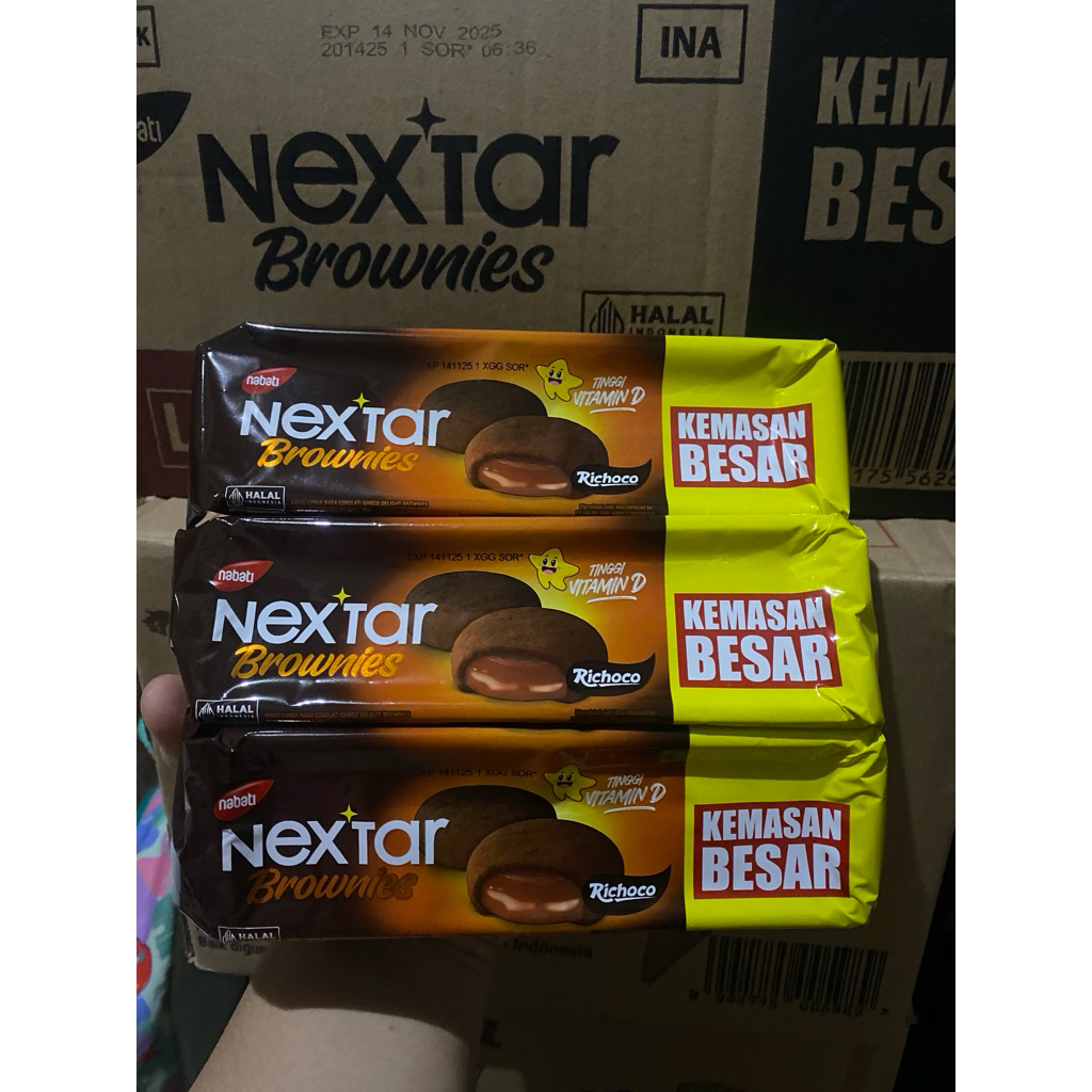 

NEXTAR BROWNIS 90gr Kemasan Besar Snack Murah Nabati