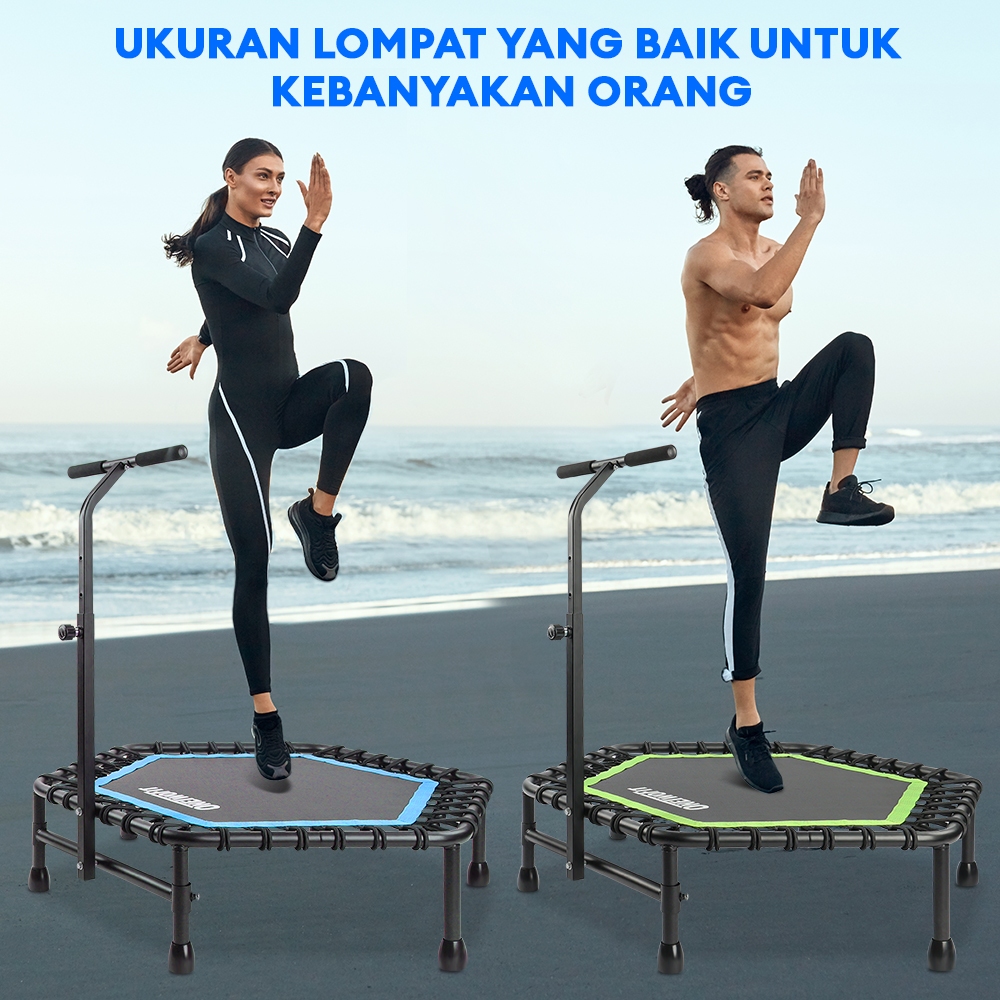 OneTwoFit Trampoline 45 Inci Lipat Bisu Dewasa Alat Olahraga Fitness Lompat Sport Trampoline / Tramp