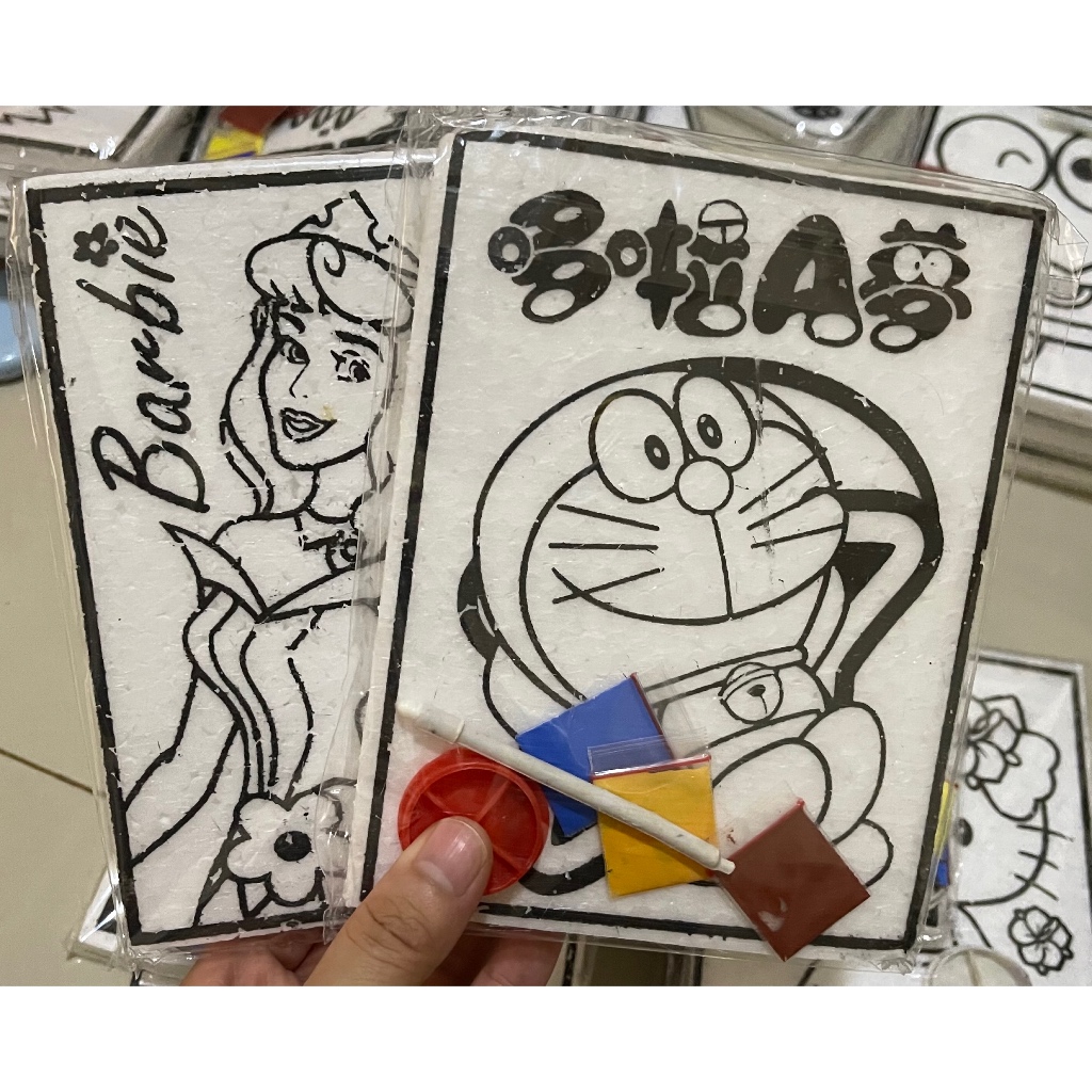 

Mewarnai Styrofoam Painting Kit Lengkap Ukuran 16,5 x 12,5 Cm Paket Hemat Melukis Gabus