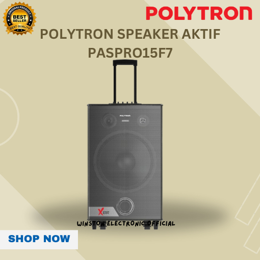 POLYTRON Professional Speaker Portable Bluetooth Karaoke PASPRO15F7/PASPRO15F7/ORIGINAL/BERGARANSI