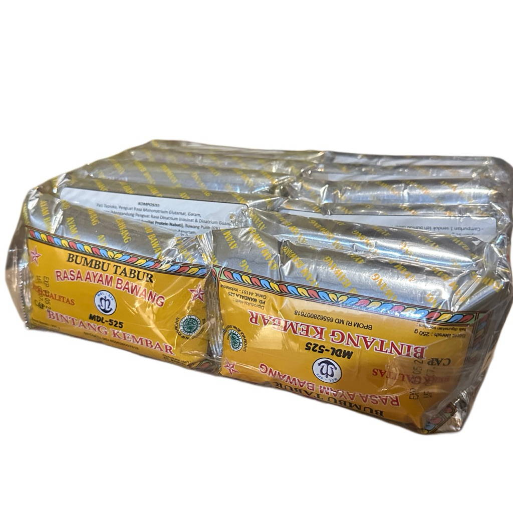 

[Bal] Bumbu Tabur Bintang Kembar Rasa Ayam Bawang 250gr x 12pc MDL-525