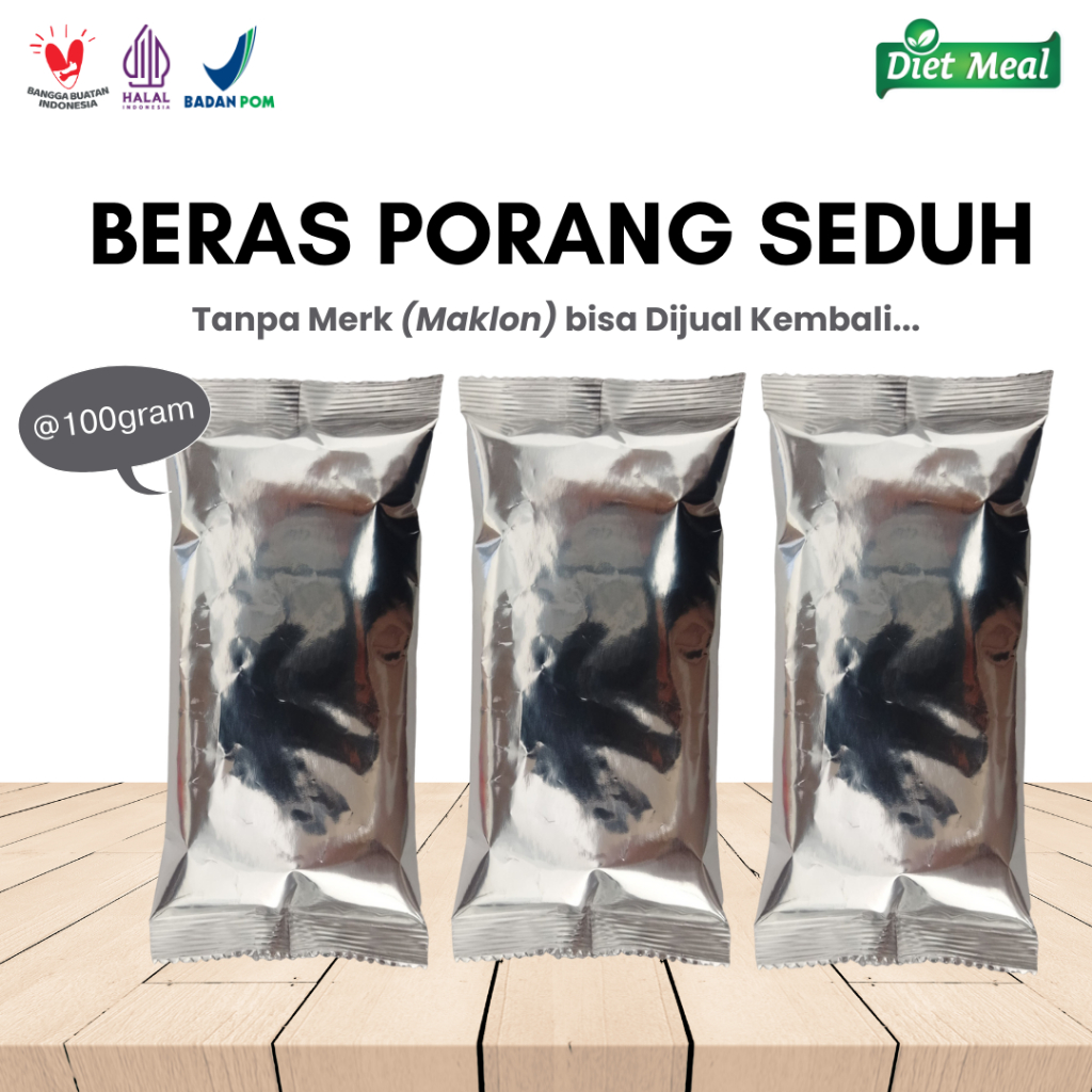 

Beras Porang TANPA MERK (MAKLON) 100GRAM Bisa Dijual Kembali