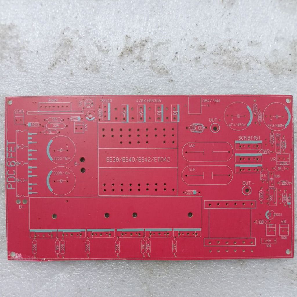 PCB PDC 6 MOSFET JUMBO BAHAN FIBER TIDAK MUDAH PECAH