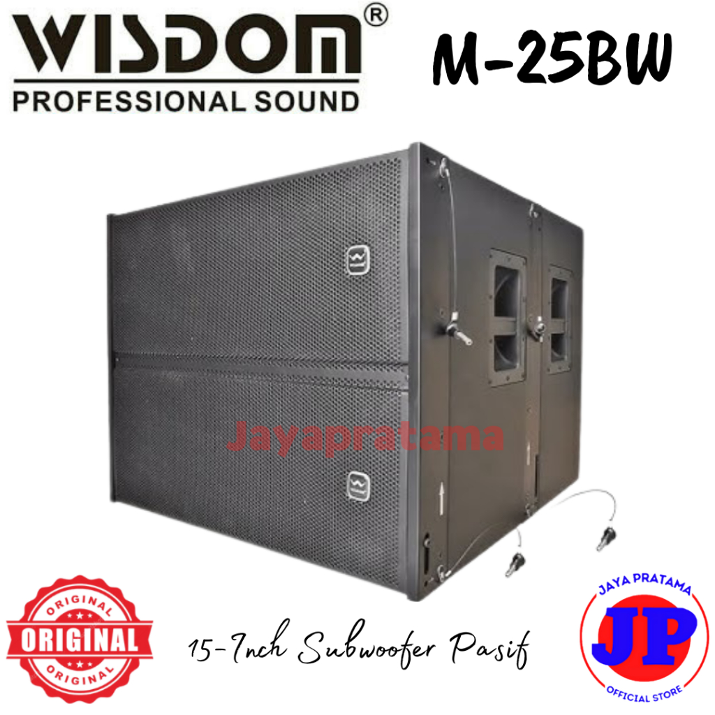 Wisdom M-25BW Subwoofer Pasif 15 Inch Original M25BW