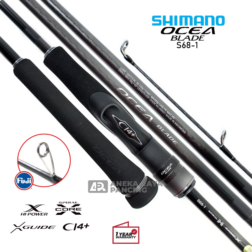 Joran Popping Shimano OCEA BLADE 2024 | Spiral X Core X Guide | Popping Casting