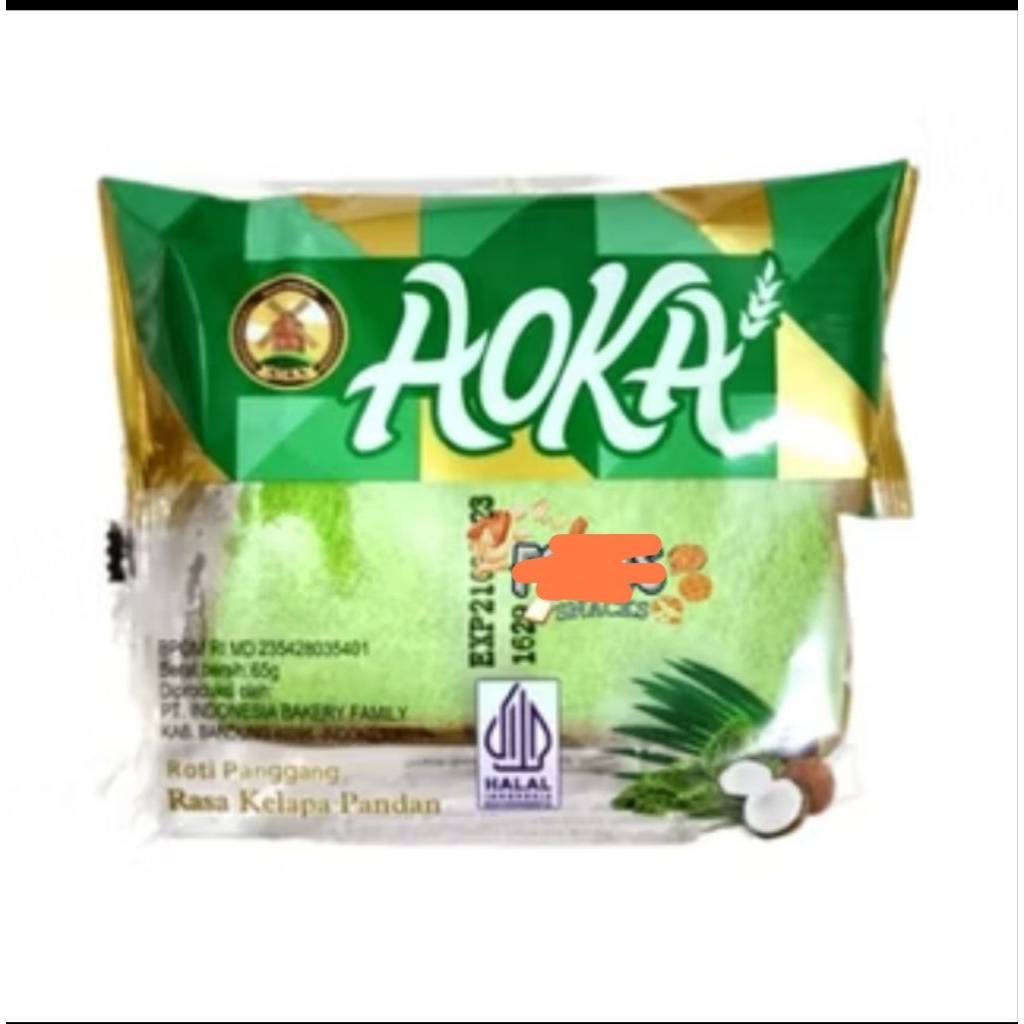 

Cemilan Roti Panggang Sandwich rasa pandan kemasan 5pcs