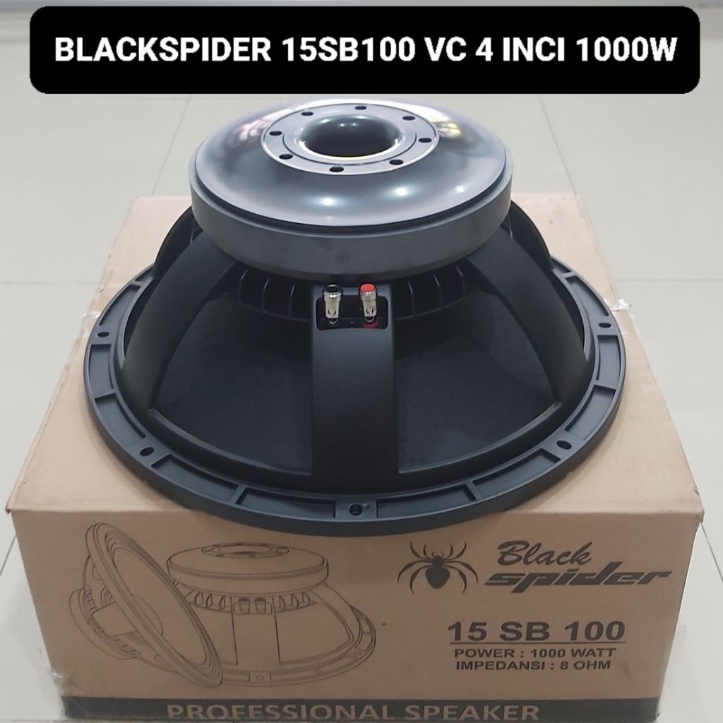 BLACK SPIDER Speaker 15 Inci 15SB100 Subwoofer 1000 Watt