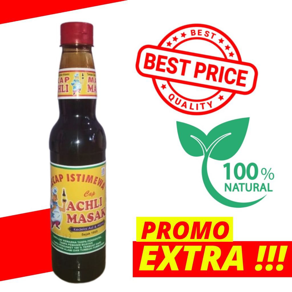 

KECAP ACHLI MASAK 620ML KEMASAN BOTOL PLASTIK 100% HALAL