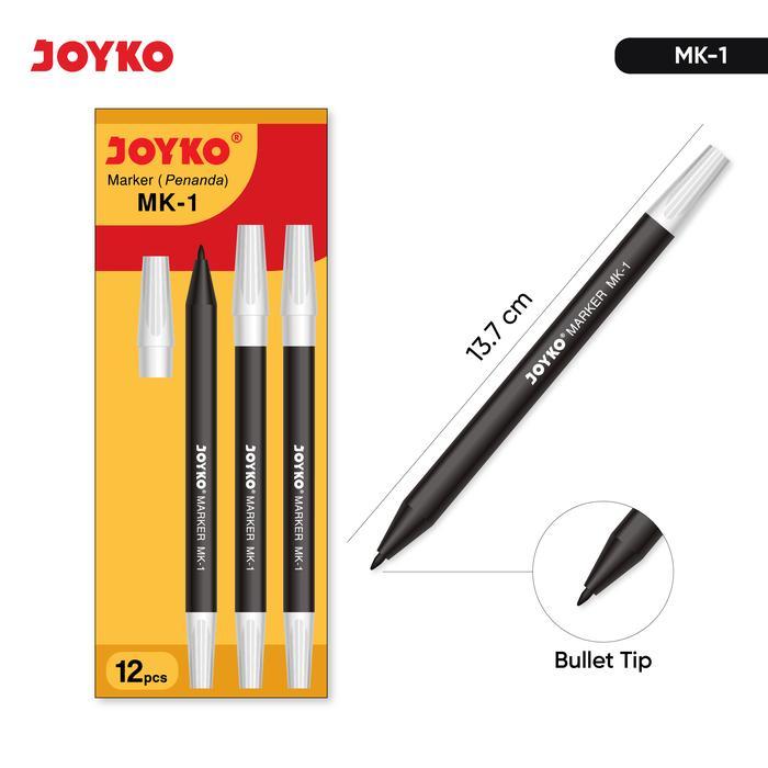 

JOYKO Spidol Penanda Marker 1 Pack MK-1 Isi 12 Pcs - Black