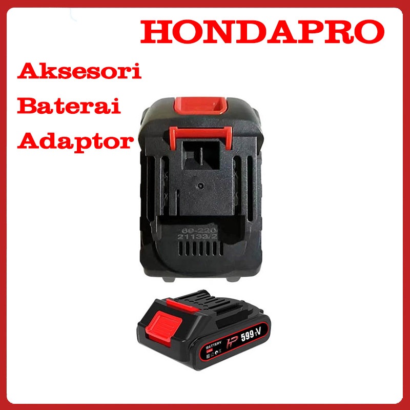 HONDAPRO 98V/599V Bor Baterai Lithium Alat Cuci Motor Baterai Impact Baterai Battery