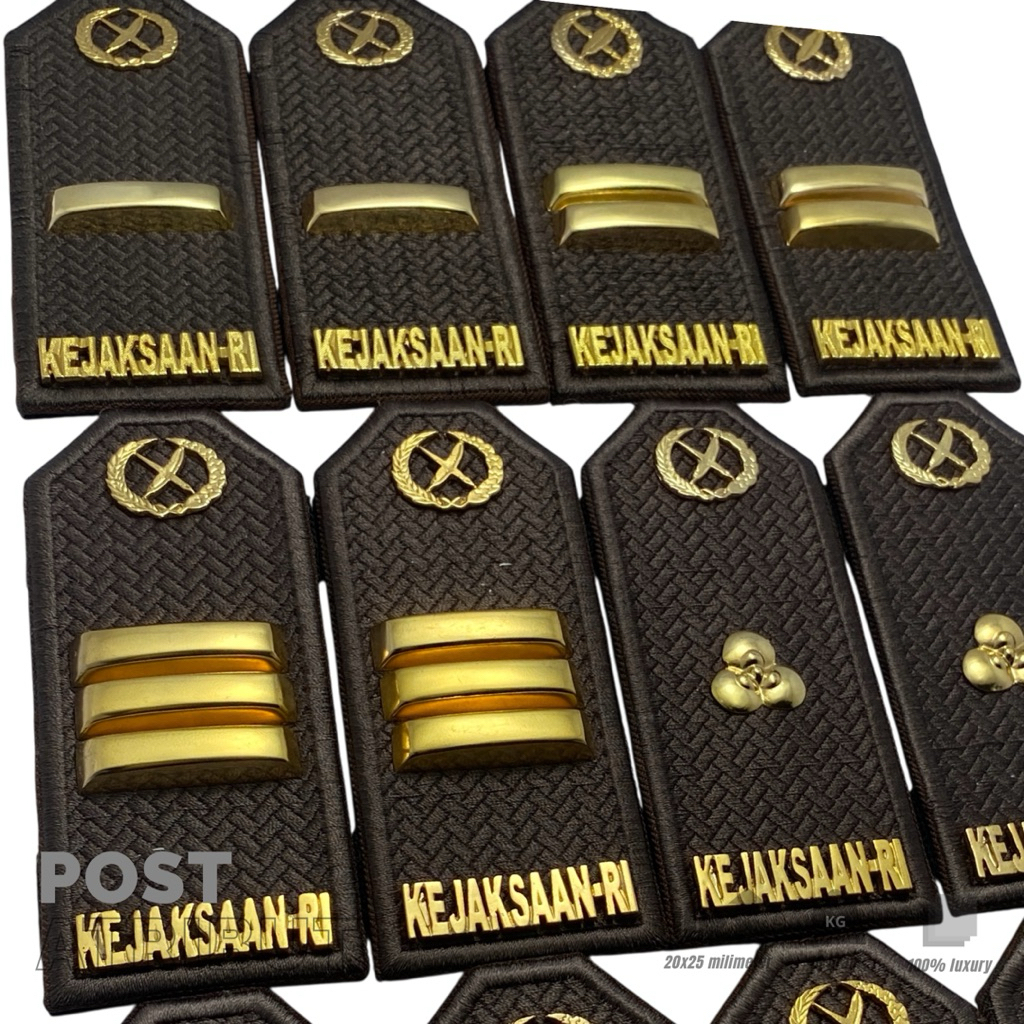 Pangkat PDU 3A-3D  LOGAM TU KEJAKSAAN / Pangkat KEJAKSAAN Terbaru / Atribut KEJAKSAAN  /  Post Atrib