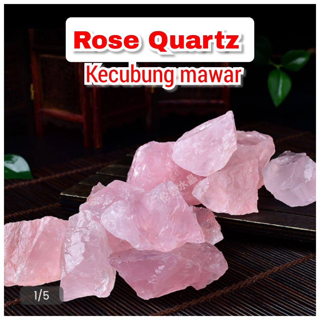 bahan batu akikKECUBUNG MAWAR "ROSE QUARTZ"rough.04