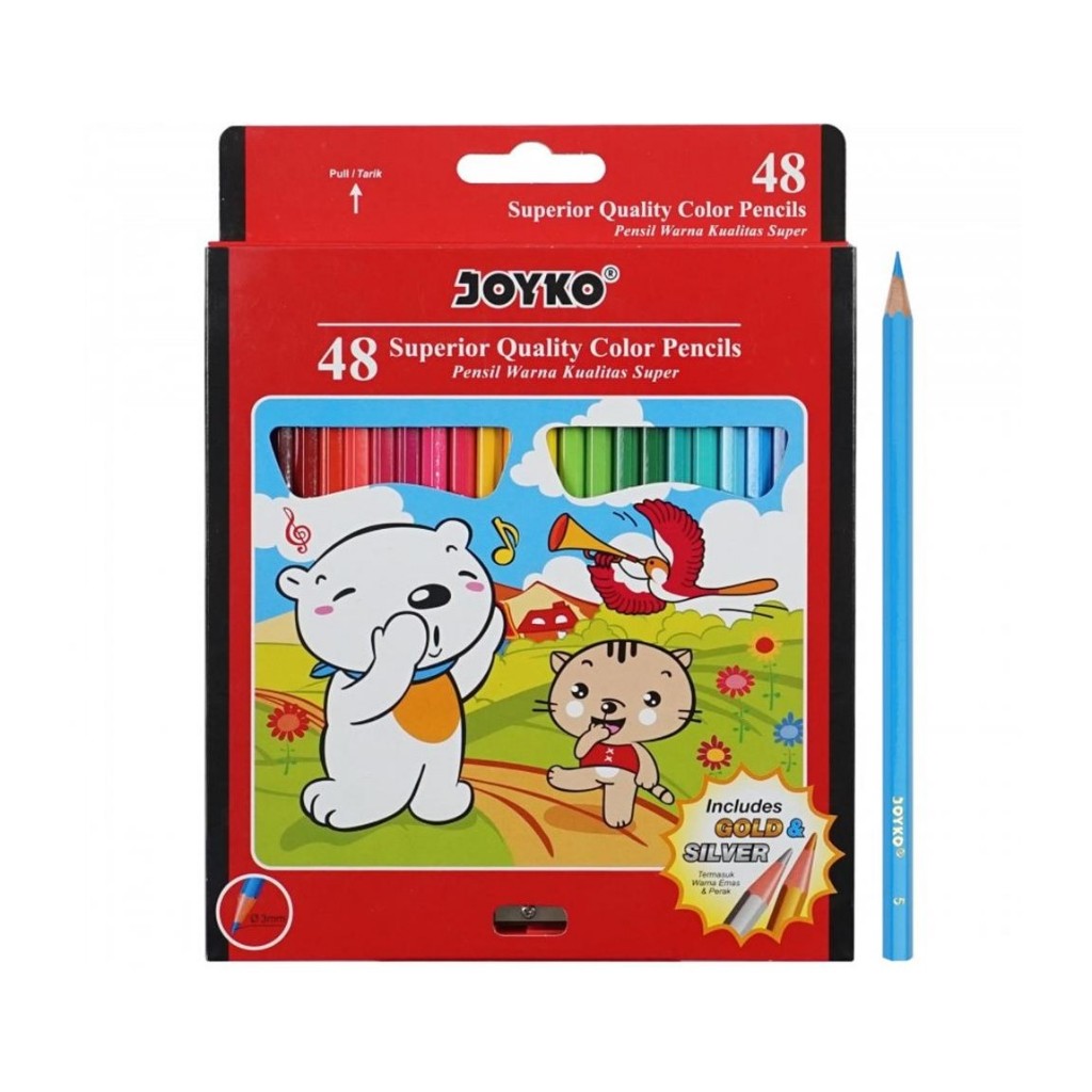 

JOYKO Pensil 48 Warna Panjang Color Pencil CP-48PB
