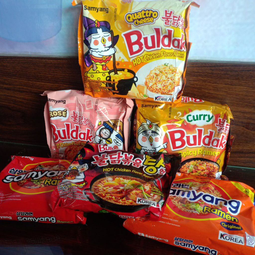 

Samyang mi instan rebus goreng