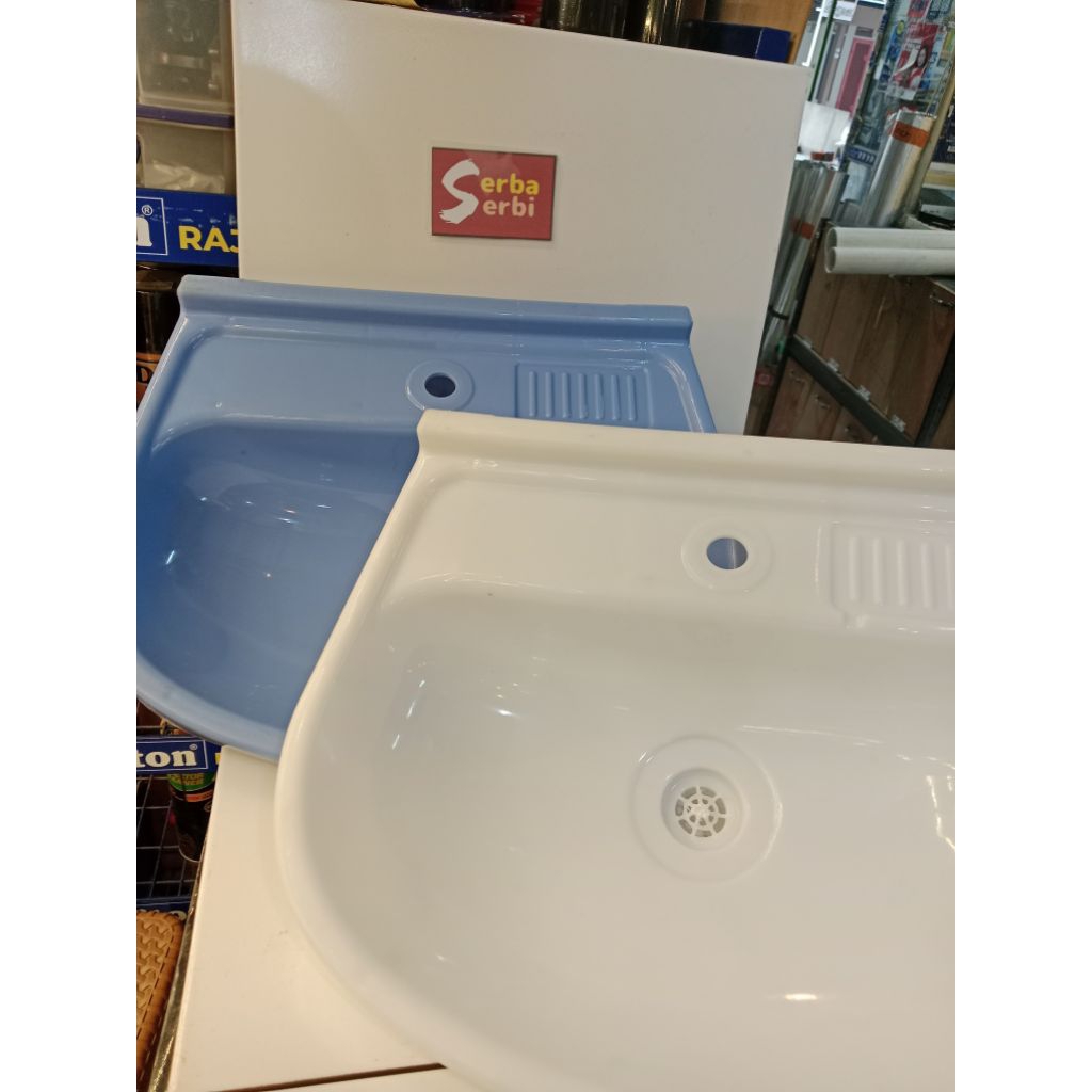 -WASTAFEL PVC-Wastafel cuci tangan set kran+selang