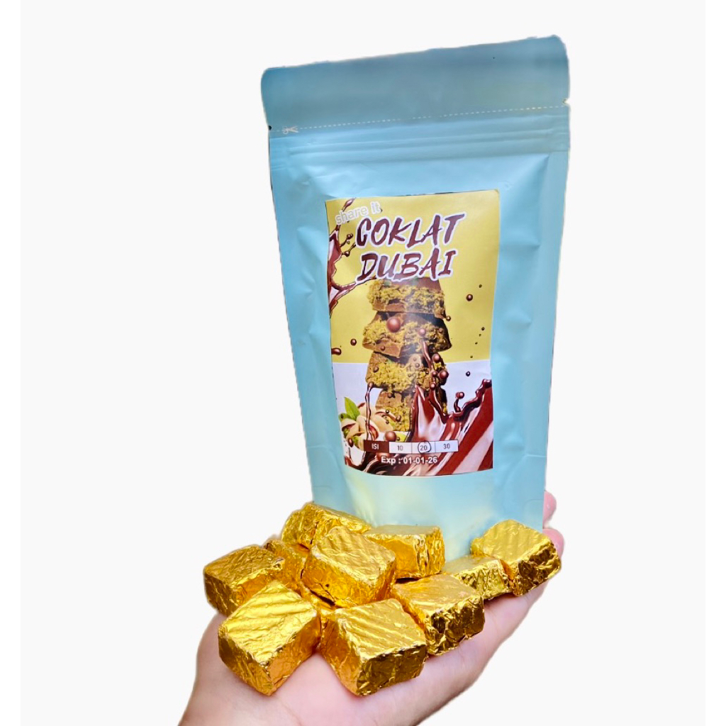 

ISI 30 PCS COKLAT DUBAI BITES SHARE IT / COKLAT KECIL KECIL