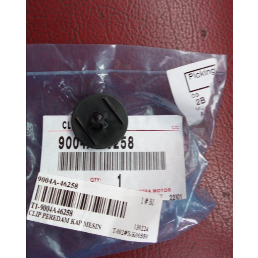 CLIP PEREDAM KAP MESIN 9004A46258 RAIZE / ROCKY 2021 AGYA / WIGO / AYLA 2015 - 2020 CALYA / SIGRA 20