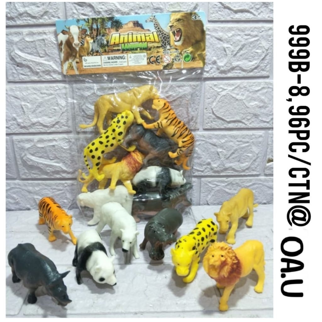 NEW PRODUK GOGO TOYS - MAINAN HEWAN KARET / WILD ANIMAL / FARM ANIMAL / HEWAN TERNAK KARET / LIZARD