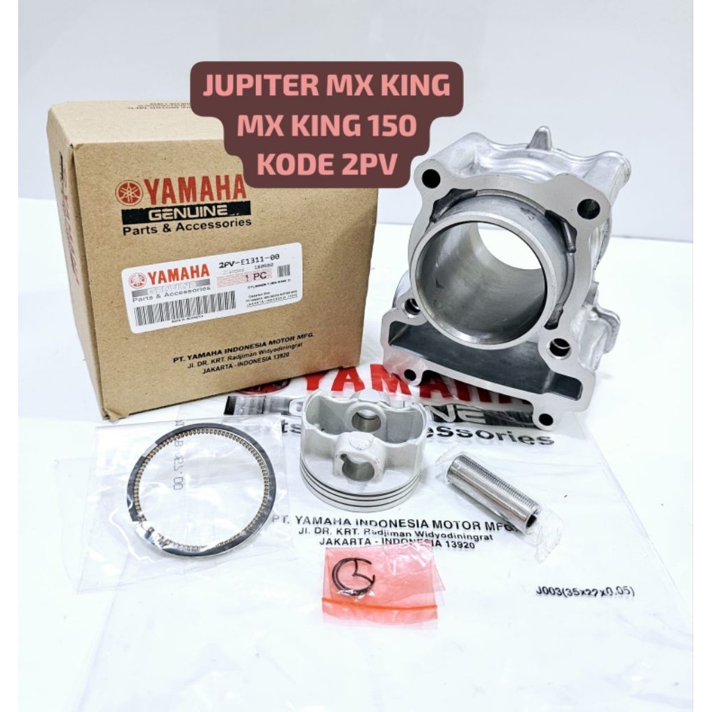 BLOK SEHER JUPITER MX KING NEW MX KING 150 YAMAHA 2PV SET PISTON RING KIT BLOK SILINDER CYLINDER MX 