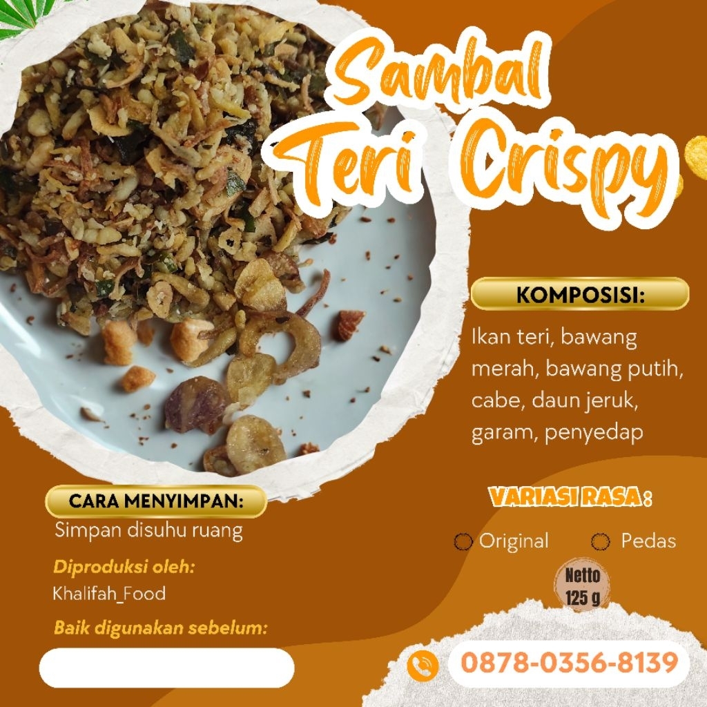 

Sambal Teri Crispy