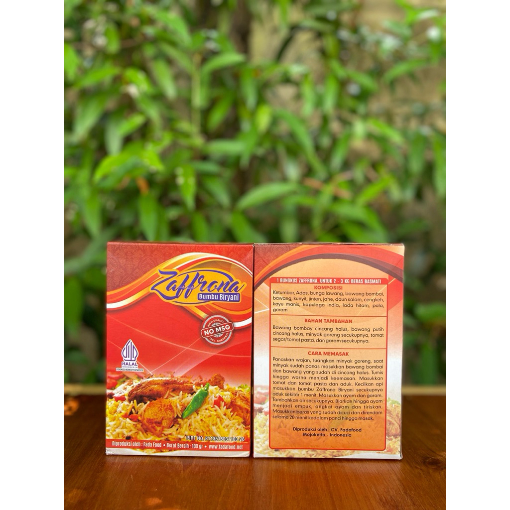 

BUMBU ZAFFRONA INSTANS 100GR