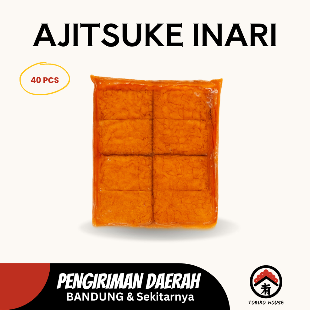 

Ajitsuke Inari Misuzu - Kulit Tahu Jepang - 40pcs/60pcs Inari Sushi Rasa Manis Alami