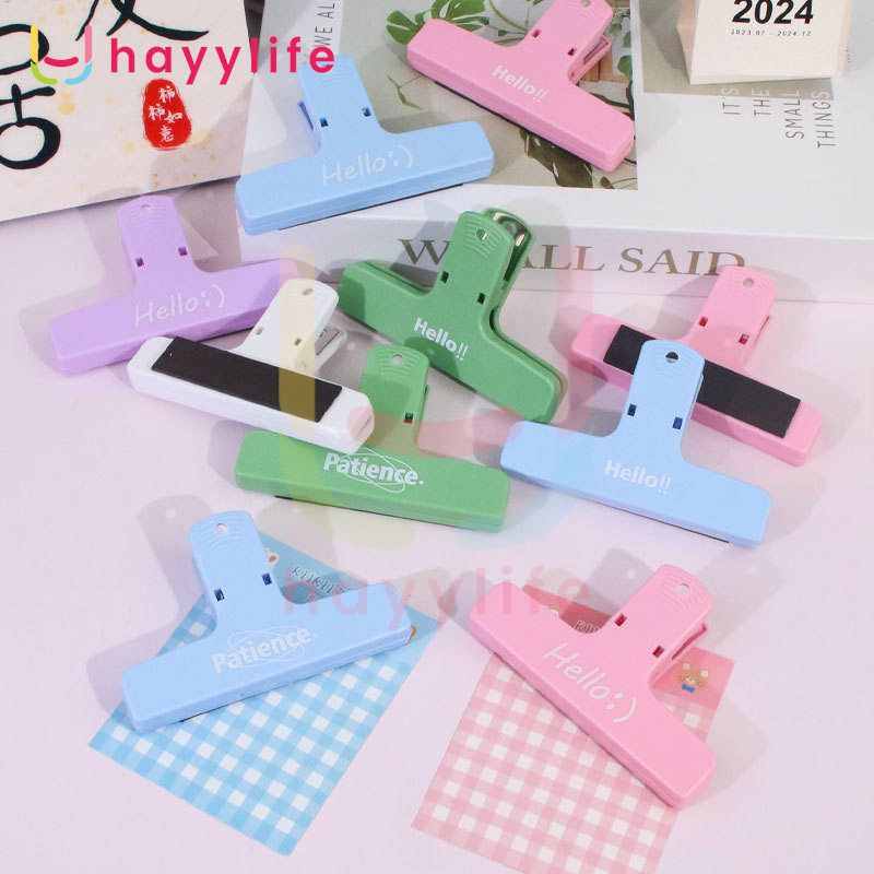 

HAYYLIFE Paper Clip Aesthetic Magnetik Klip Kertas Folder Kerja Penjepit Kertas HL-AGA422