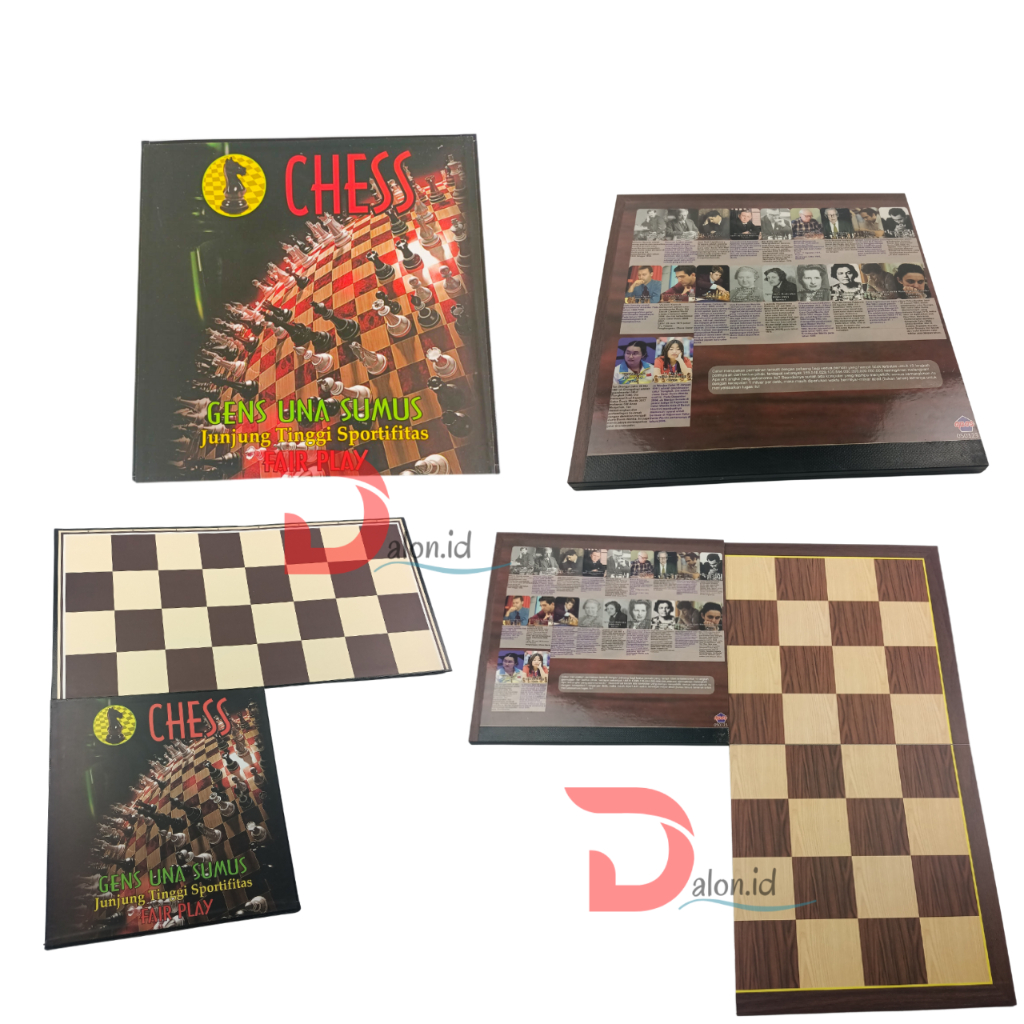 Papan Catur Lipat Standar International Lipat 4