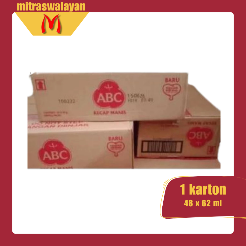 

Kecap Manis ABC Kemasan Refill 62 gr | KEMASAN KARTON ISI 48 PCS
