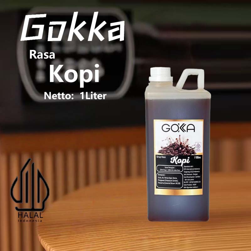 

Gokka Sirup Kopi 1L - Minuman Segar Rasa Kopi / Kopi Syrup