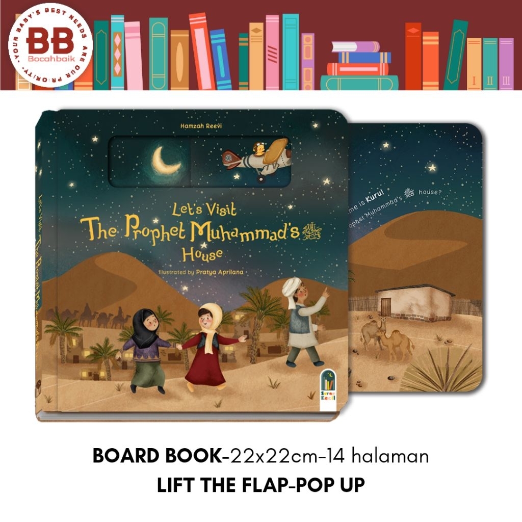 Boardbook Let's Visit The Prophet Muhammad's House Surau Kecil Bermain ke Rumah Rasulullah Bahasa In