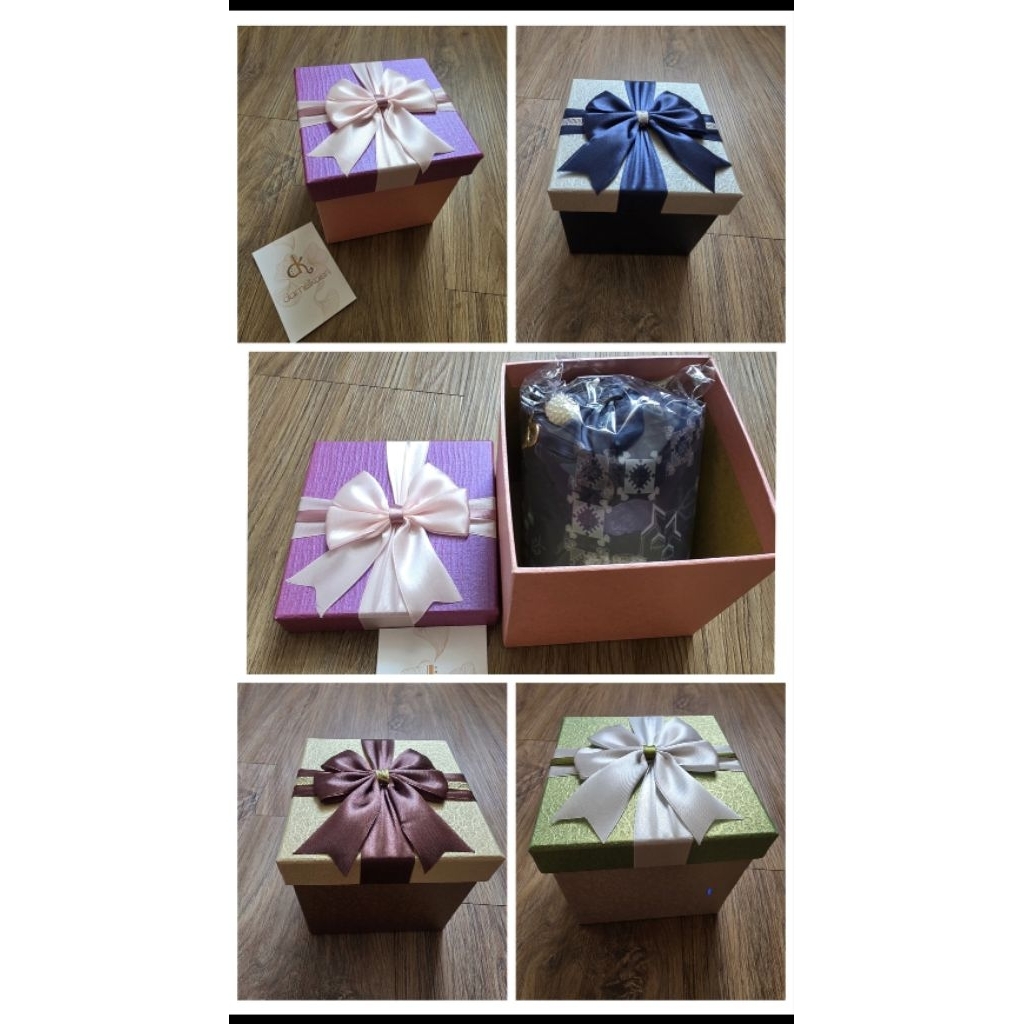 

Kotak Kado Gift Box Hardbox Pita Uk 10x10x10cm