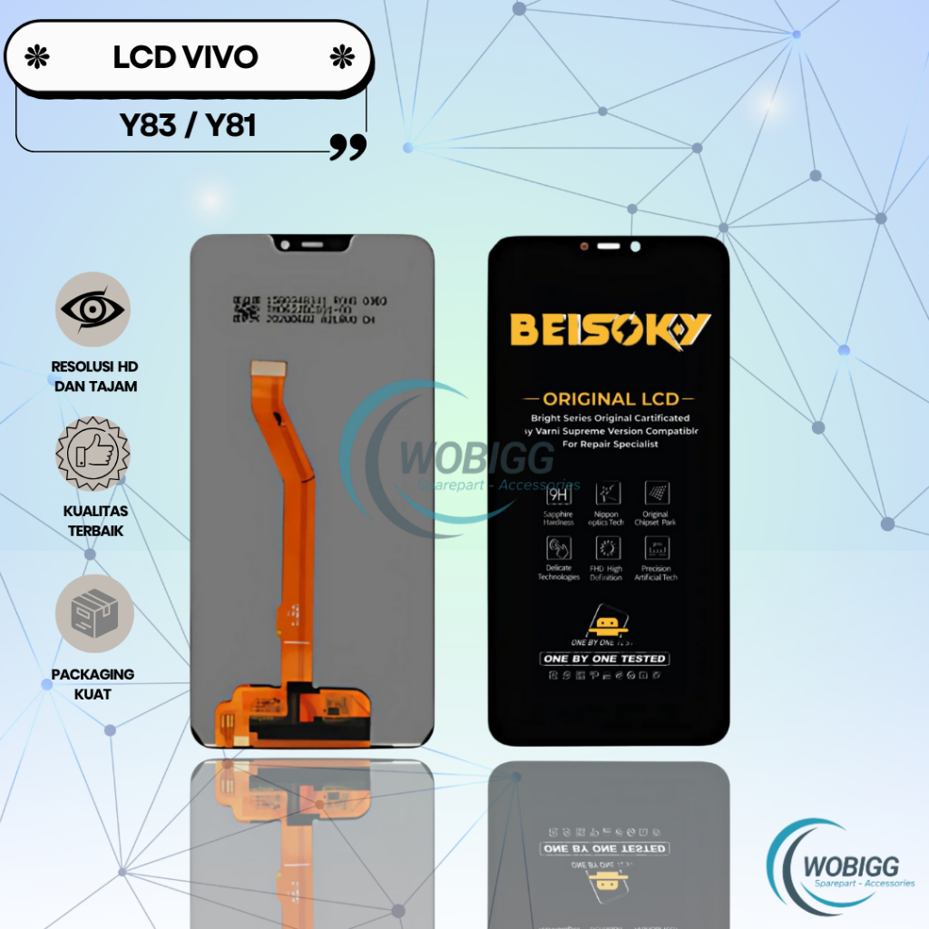 LCD TOUCHSCREEN VIVO Y81 - VIVO Y83 - 1802 - 1808 LCD TS FULLSET COMPLETE ORIGINAL NEW SPAREPART HP