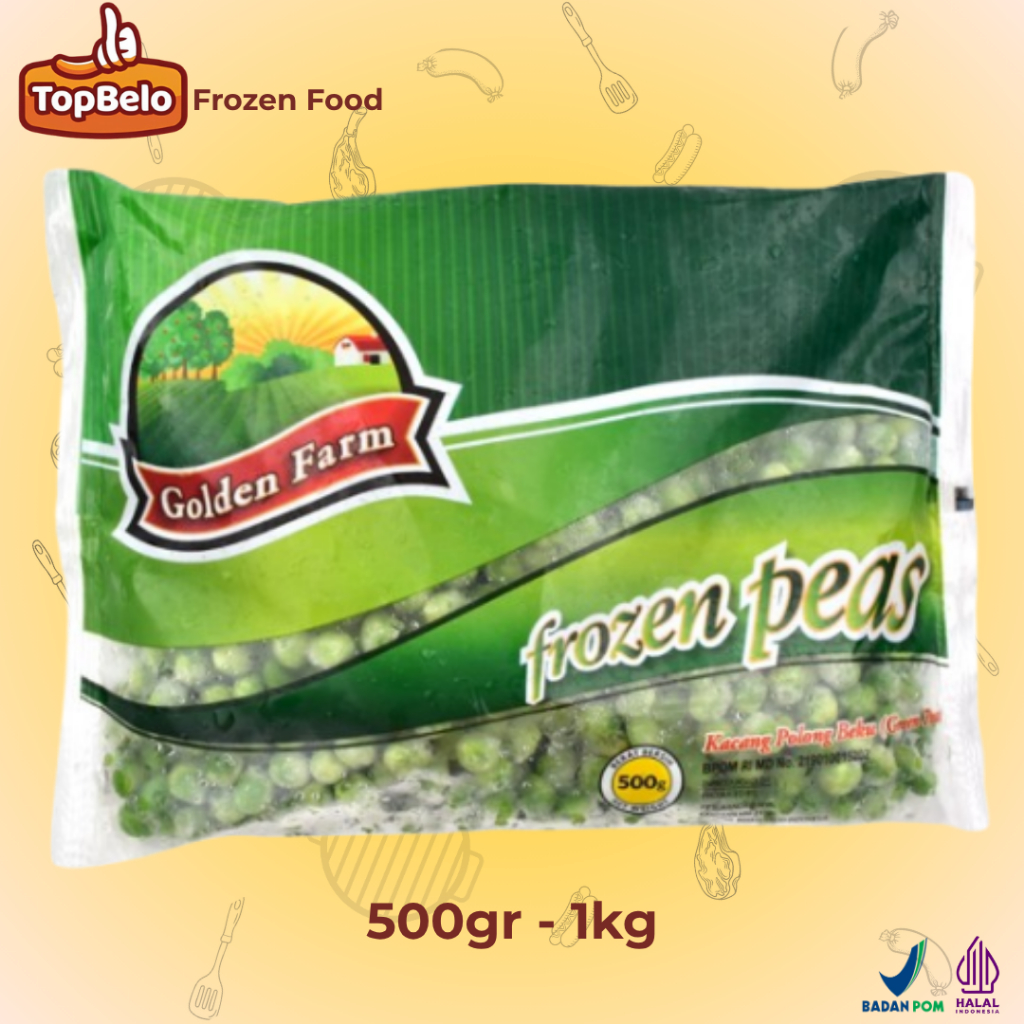 

GoldenFram Golden Farm Kacang Polong Green Peas - Top Belo Frozen Food