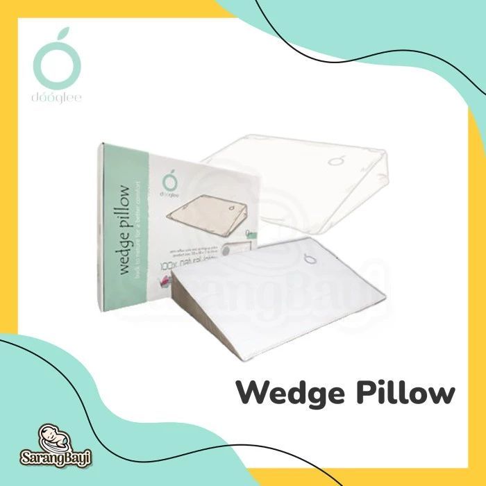 Doogle - Wedge Pillow LATEX Ergonomis Bayi / Preloved