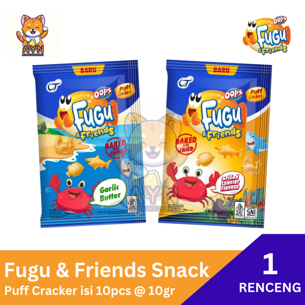 

Fugu Snack Oops Puff Cracker 10 gr [ 1 renceng isi 10 pcs ]