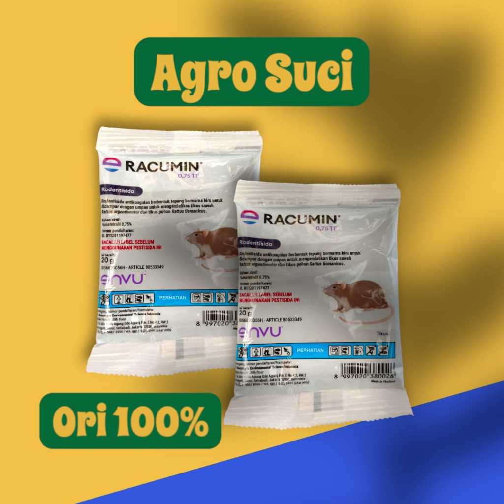 Rodentisida Racumin Pembasmi Tikus - 20 Gram