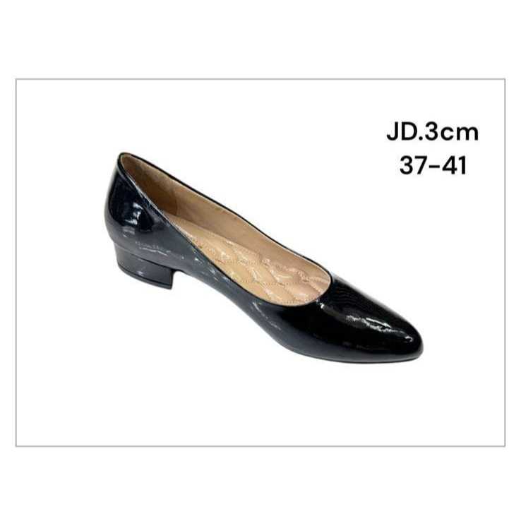 Anakaya JD.3cm selop sandal pesta wanita Hitam 37-41