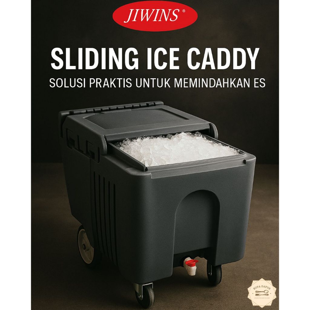 JIWINS Sliding Ice Caddy JW-SLI / JW-ICS150 – Box Pendingin Es Serbaguna dengan Tutup Geser