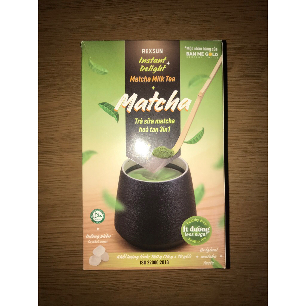 

[ 1 SACHET ] REXSUN MINUMAN MATCHA MILK TEA VIETNAM