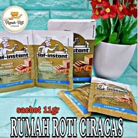 SAF INSTANT RAGI SACHET 11GR INSTAN PENGEMBANG ROTI BREAD GR YEAST HALAL
