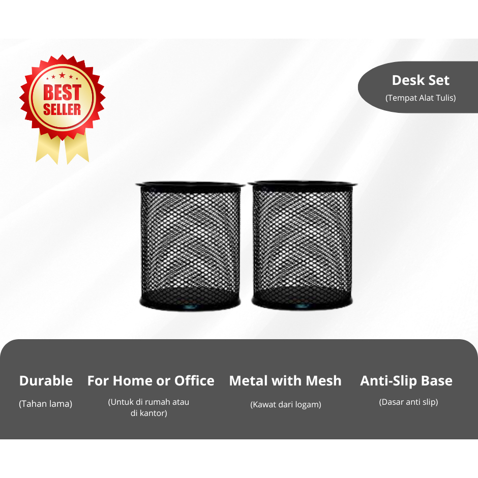 

Joyko Tempat Pensil Keranjang Besi Bulat DS-16 | Tempat Pensil Jaring Besi | Tempat Pulpen Jaring Besi