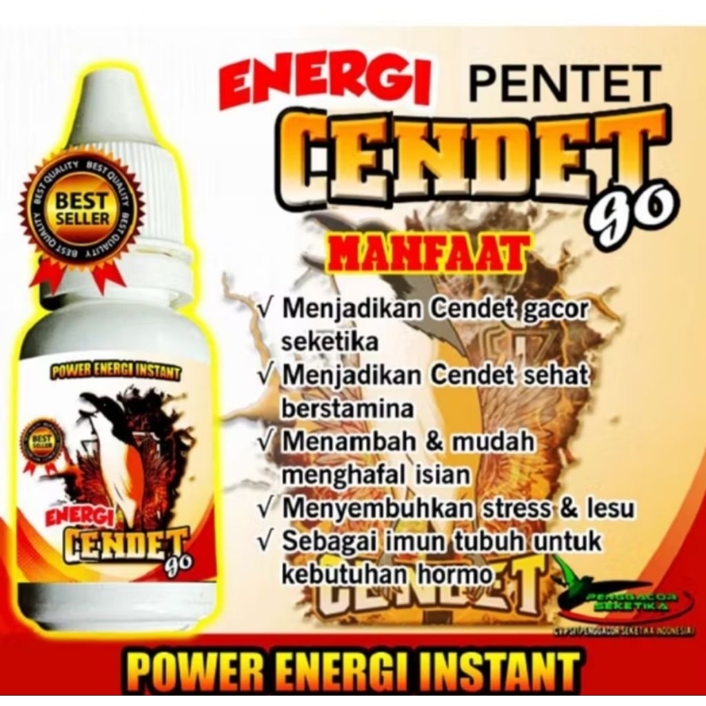 ENERGI CENDET VITAMIN PENGGACOR CENDET JUARA